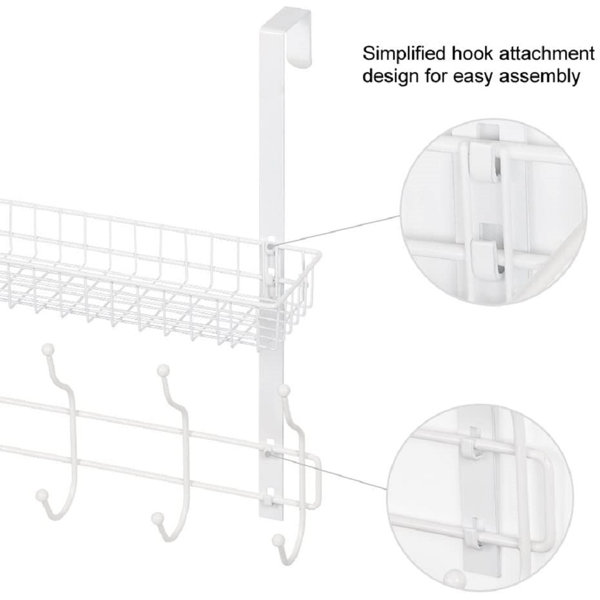 Haitral Over the Door Hook Rack & Reviews Wayfair
